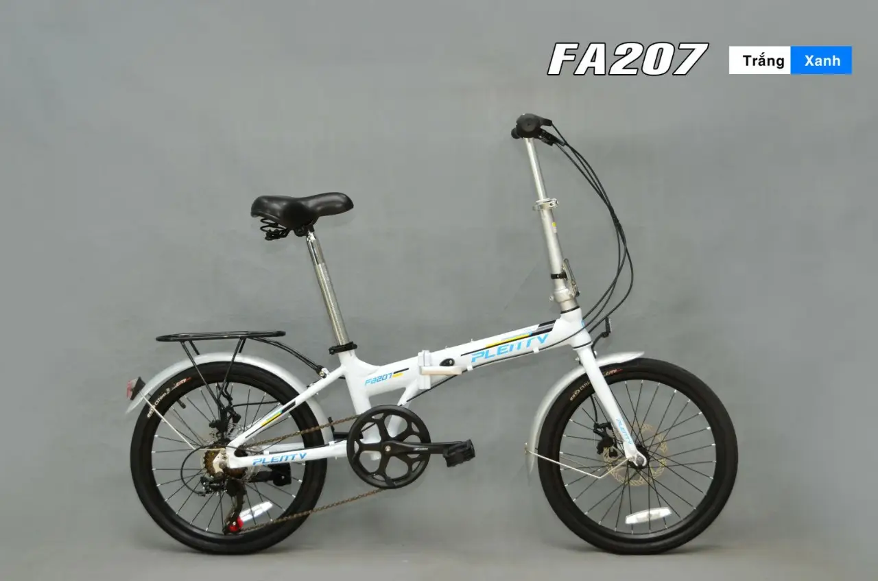 Xe Đạp Gấp 20 Inch PLENTY FA207 - Màu Đen Đỏ