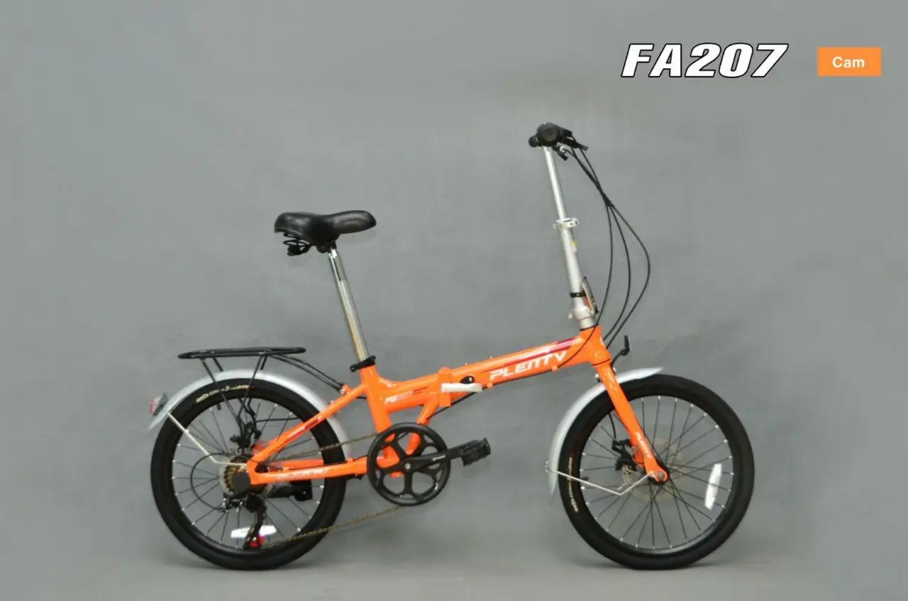 Xe Đạp Gấp 20 Inch PLENTY FA207 - Màu Đen Đỏ