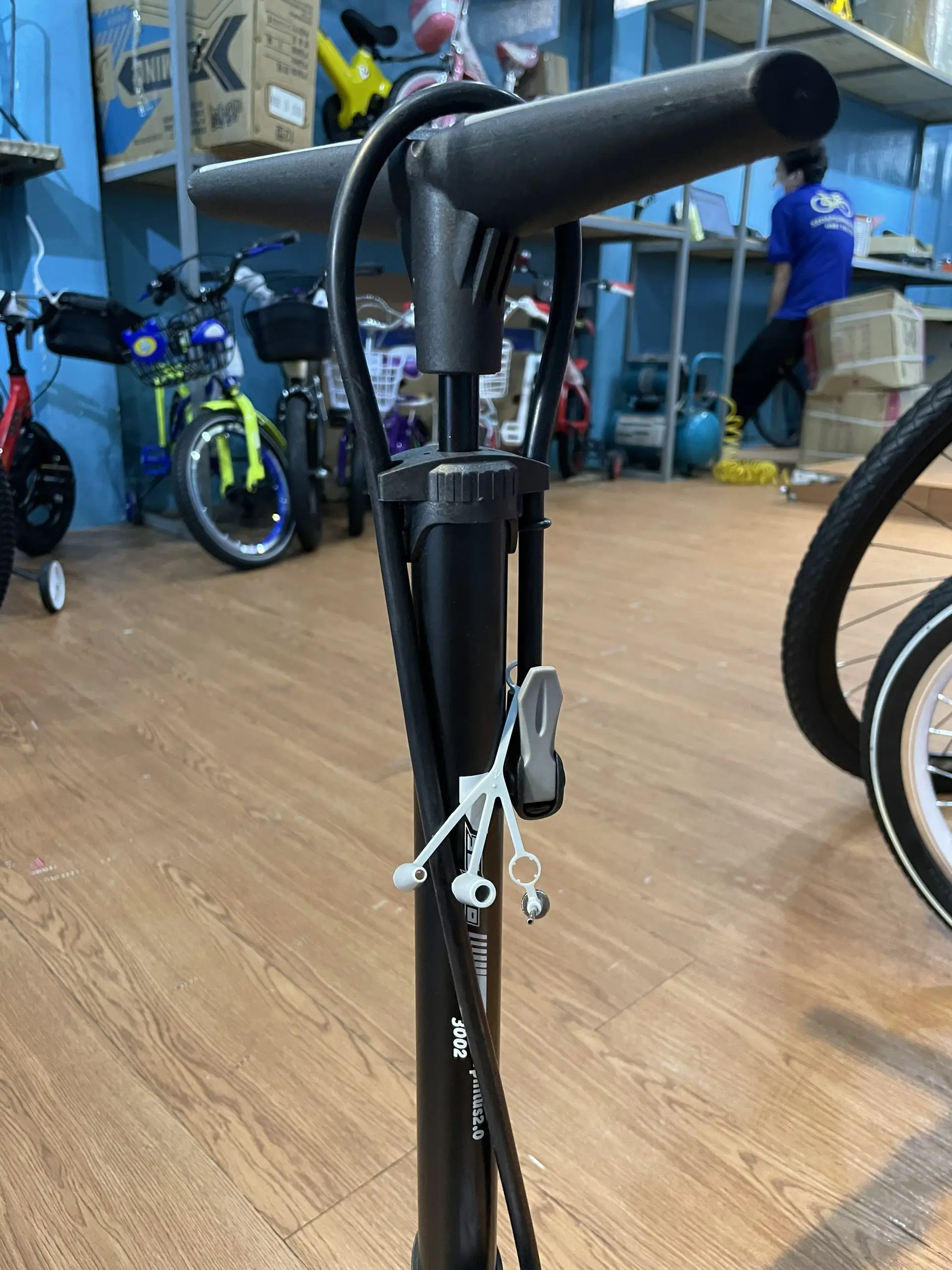 Ống Bơm Saho Có Đồng Hồ SP111 Cho Xe Đạp