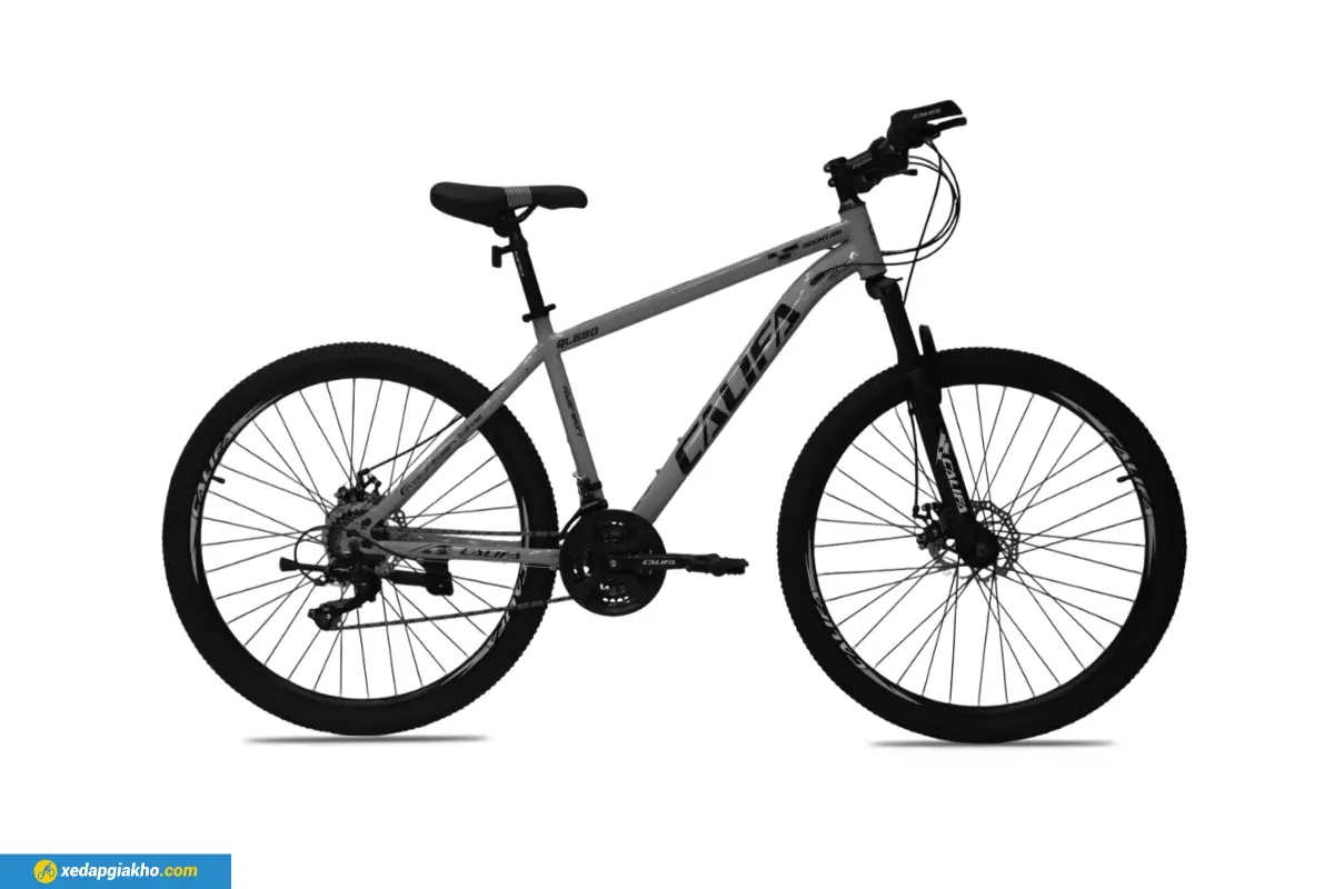Xe Đạp Địa Hình MTB Califa QL680 27.5 inch - Phanh Đĩa, Shimano 2 Xe Đạp Địa Hình MTB Califa QL680 màu ghi