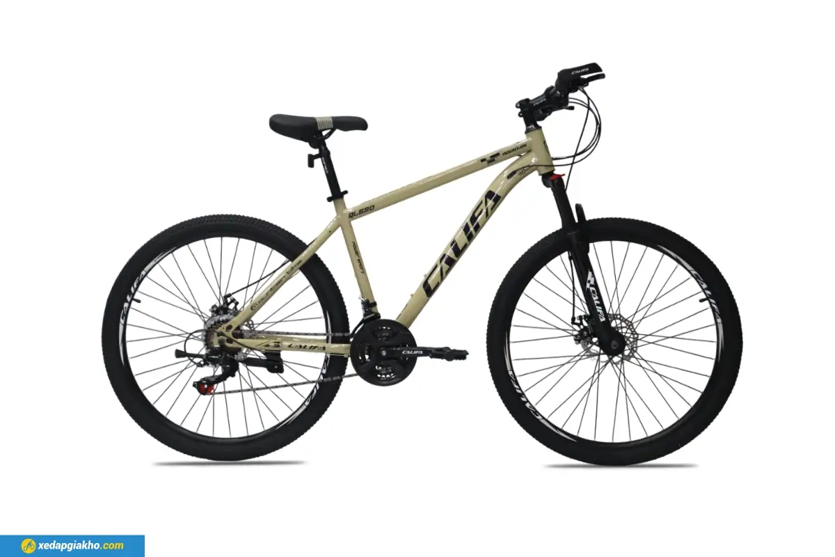 Xe Đạp Địa Hình MTB Califa QL680 27.5 inch - Phanh Đĩa, Shimano 4 Xe Đạp Địa Hình MTB Califa QL680 màu kem