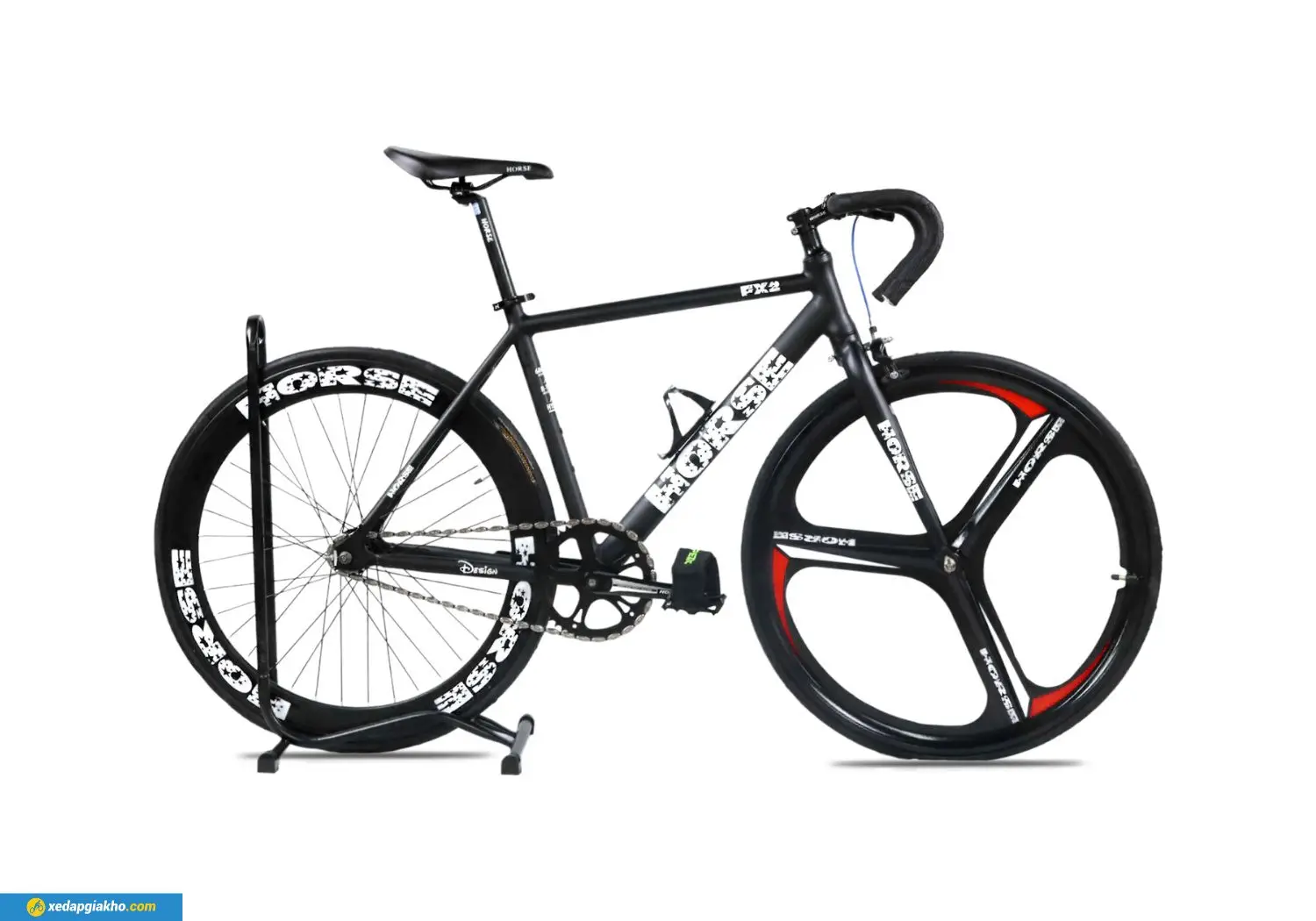 Xe Đạp Fixed Gear Life Horse Fx2 - Khung Nhôm | Phanh Vành | Giá Rẻ | Khuyến Mãi Hot
