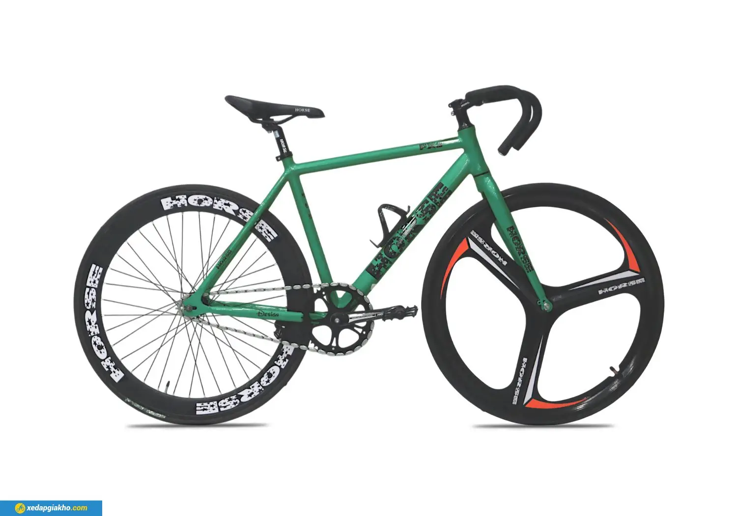 Xe Đạp Fixed Gear Life Horse Fx2 - Khung Nhôm | Phanh Vành | Giá Rẻ | Khuyến Mãi Hot