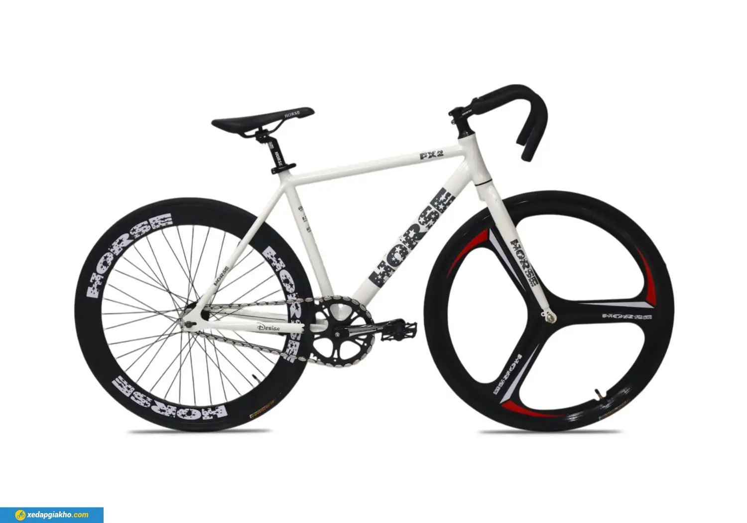 Xe Đạp Fixed Gear Life Horse Fx2 - Khung Nhôm | Phanh Vành | Giá Rẻ | Khuyến Mãi Hot