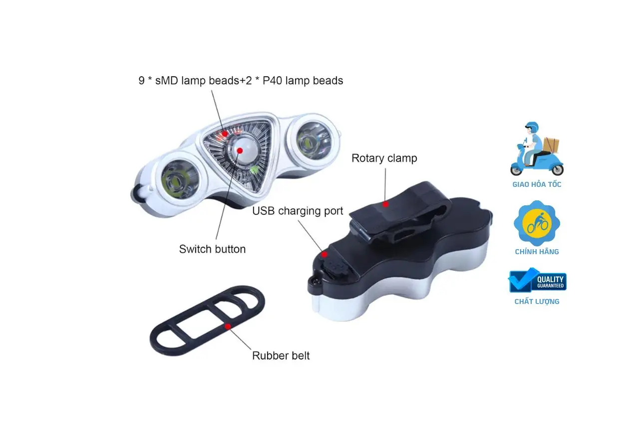 đèn xe đạp giá rẻ 3