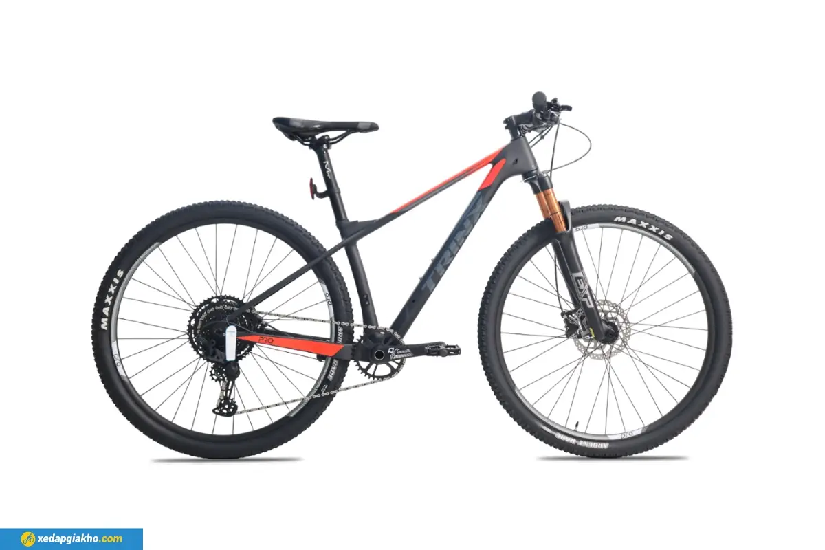 Xe Đạp Địa Hình MTB TrinX V1000 Pro 29 Inch màu đen đỏ