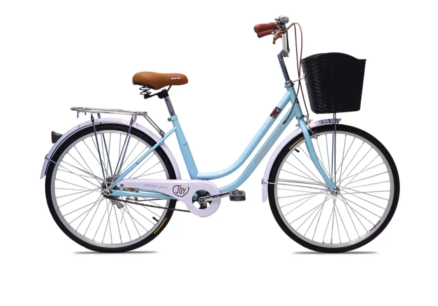 Xe Đạp Nữ Brave Will Relax 2 Sườn màu hồng