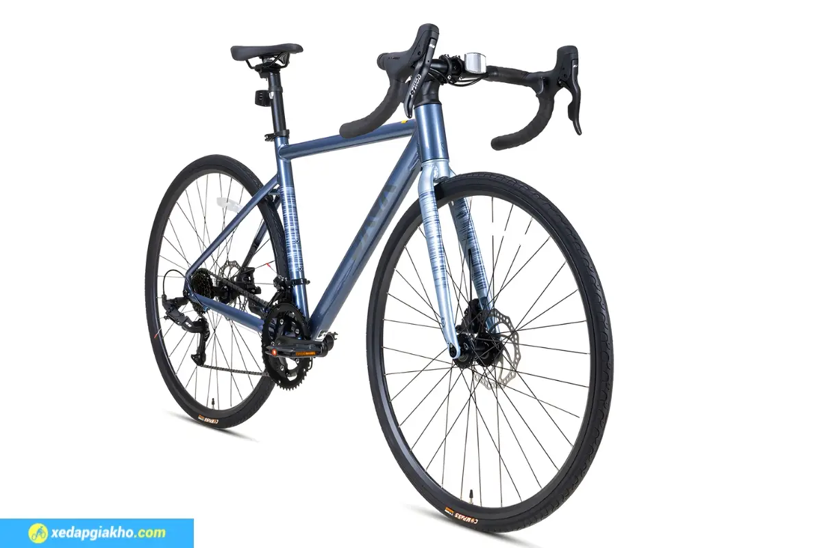 Xe đạp đua Rapida màu ghi thể thao