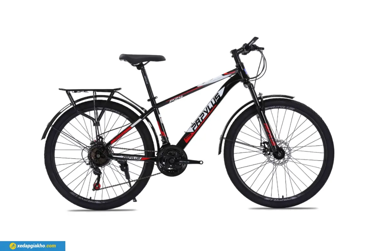 Xe Đạp Địa Hình MTB Papylus PZ4 26 Inch màu đen đỏ