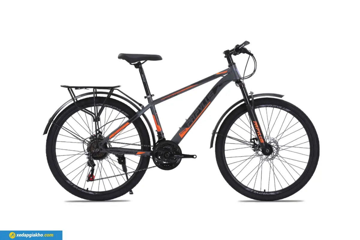 Xe Đạp Địa Hình MTB Papylus PZ4 26 Inch màu ghi cam