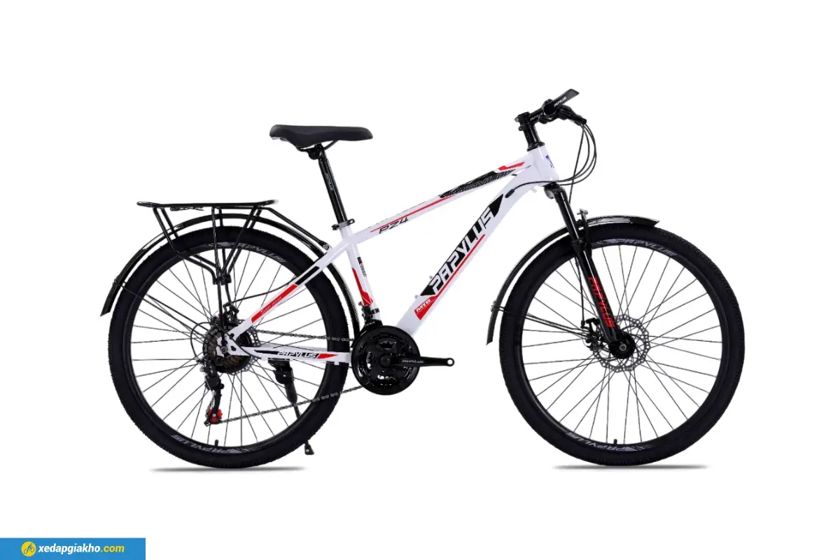 Xe Đạp Địa Hình MTB Papylus PZ4 26 Inch màu trắng đỏ