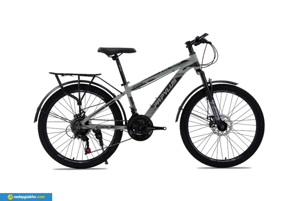 Xe Đạp Địa Hình MTB Papylus PZ5 24 Inch màu Ghi đen
