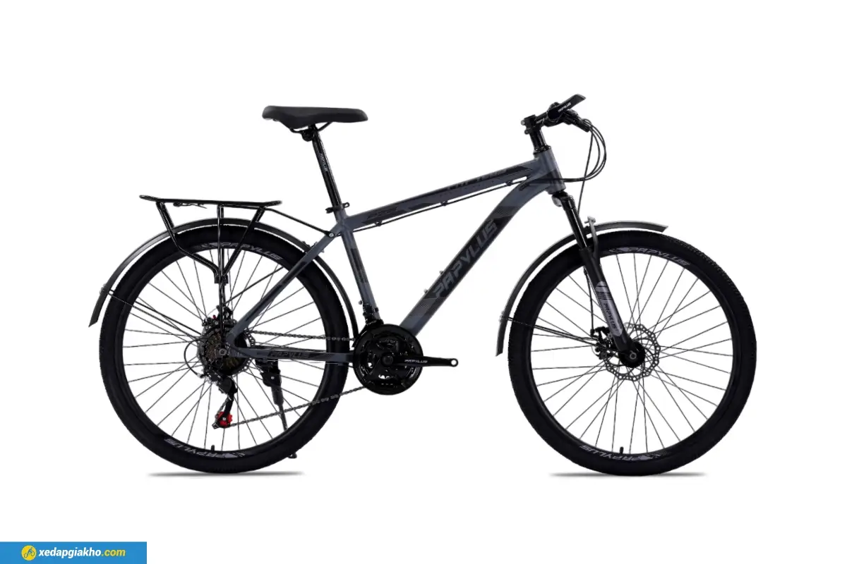 Xe Đạp Địa Hình MTB Papylus PZ6 26 Inch màu Ghi đen