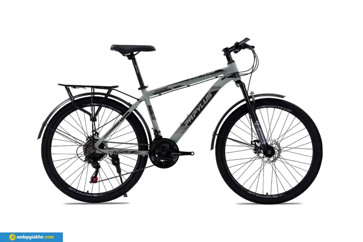 Xe Đạp Địa Hình MTB Papylus PZ6 26 Inch màu xám đen