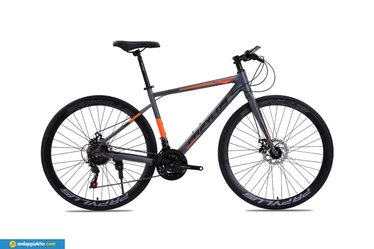 Xe Đạp Touring Papylus PT600 màu ghi đen