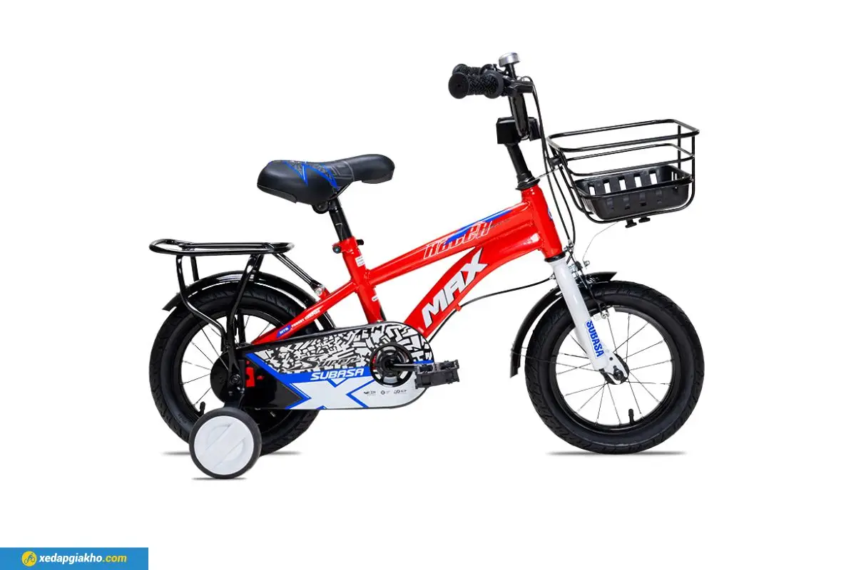 Xe Đạp Trẻ Em Bé Trai Max Bike Subasa 1 12 Inch Đỏ