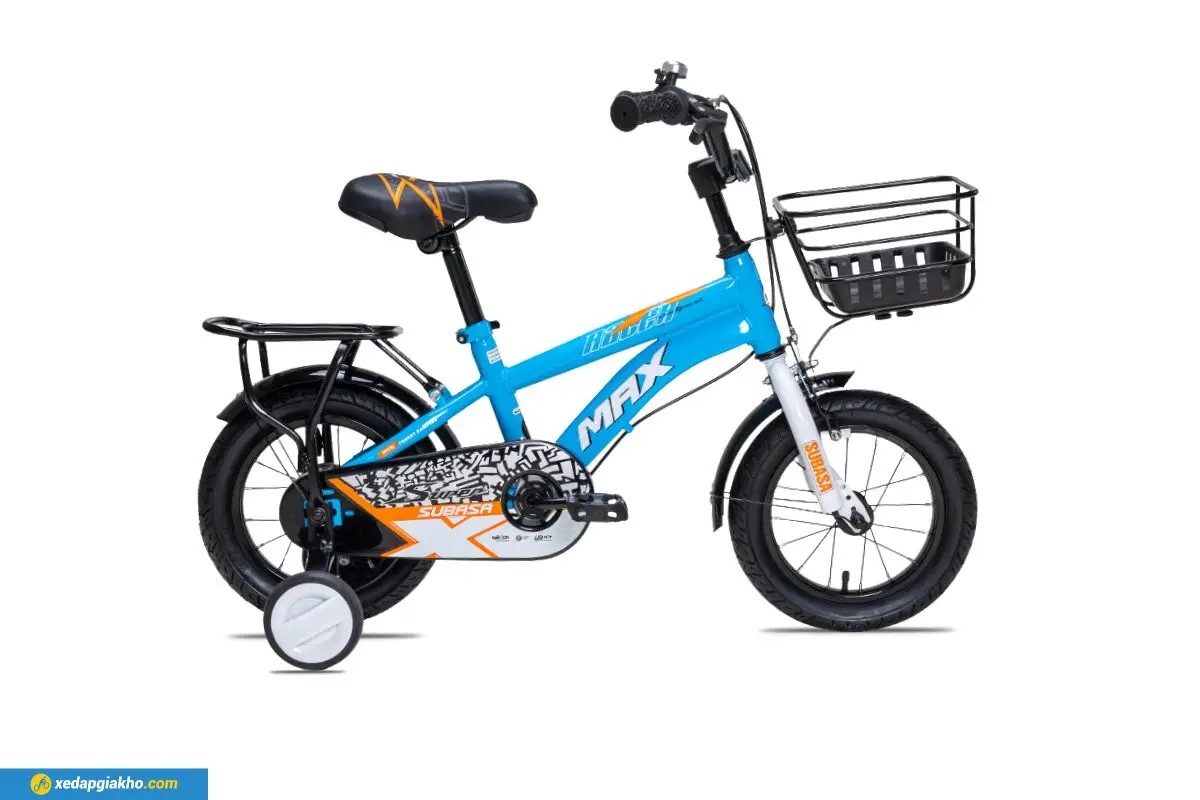 Xe Đạp Trẻ Em Bé Trai Max Bike Subasa 1 12 Inch xanh