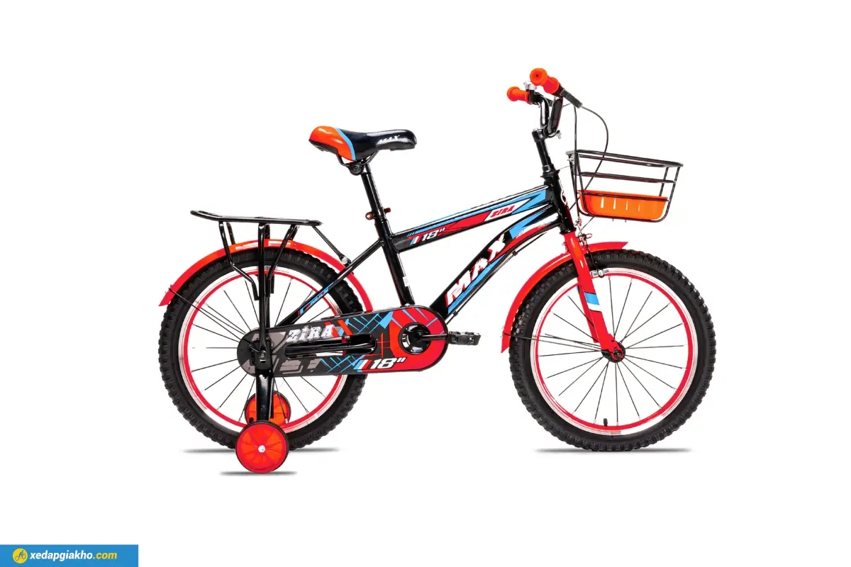 Xe Đạp Trẻ Em Bé Trai Max Bike Zira 2 18 Inch đỏ