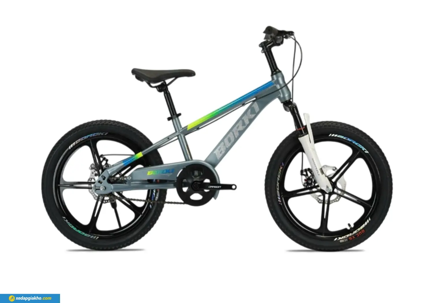 Xe đạp trẻ em bé trai Borgki xám