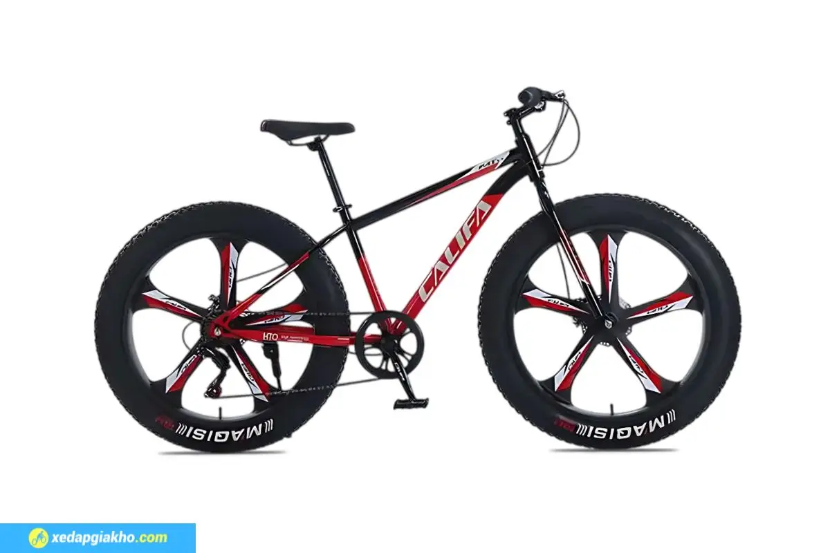 Xe Đạp Bánh Béo Califa Fat X3 26 inch màu đen đỏ