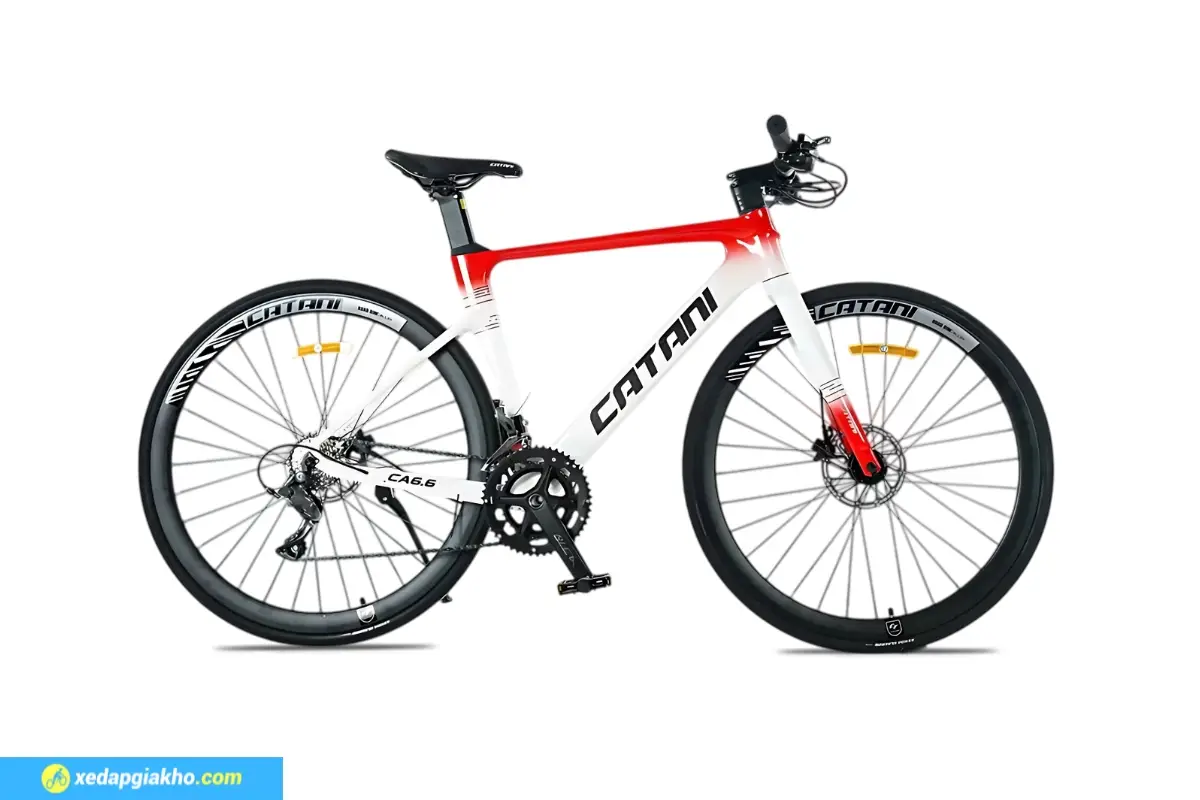 Xe Đạp Touring Catani 6.6 Màu Trắng Đỏ