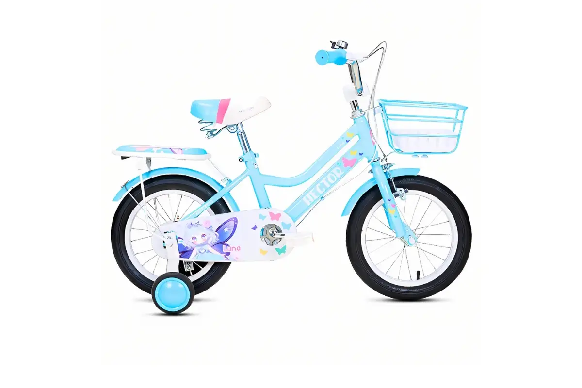 Xe Đạp Trẻ Em Bé Gái Hector Luna 14 Inch 1 Xe Đạp Trẻ Em Bé Gái Hector Luna 14 Inch Màu Xanh Dương