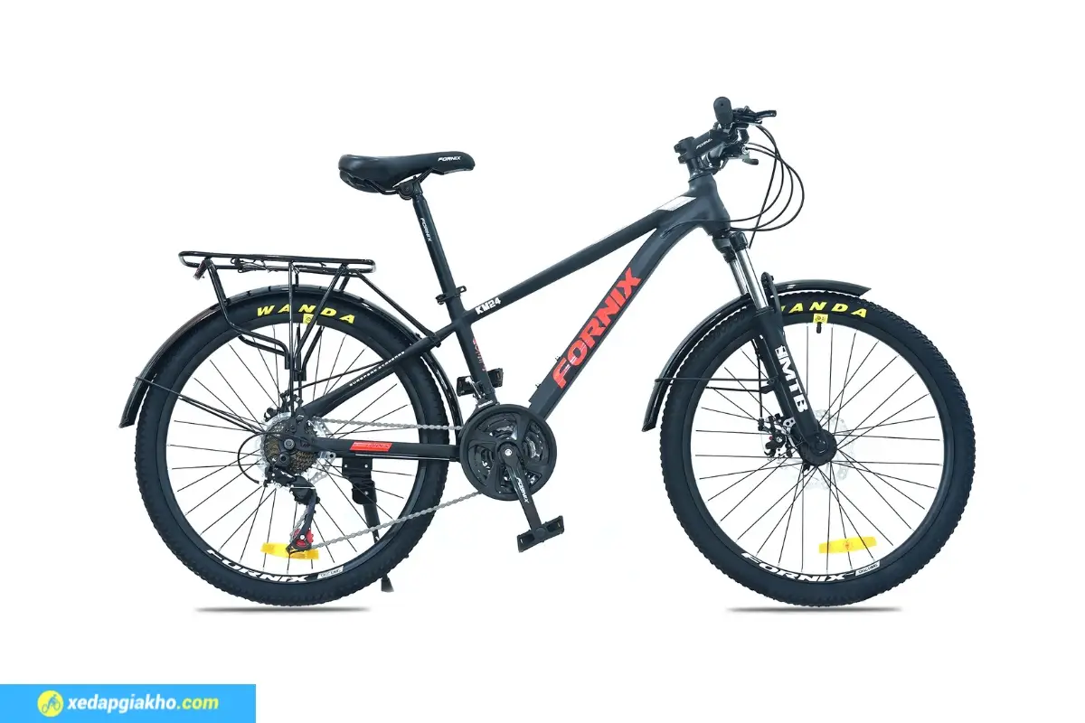 Xe Đạp Địa Hình MTB Fornix KM24 24 inch 5 Xe Đạp Địa Hình Fornix Km24-Đen Đỏ