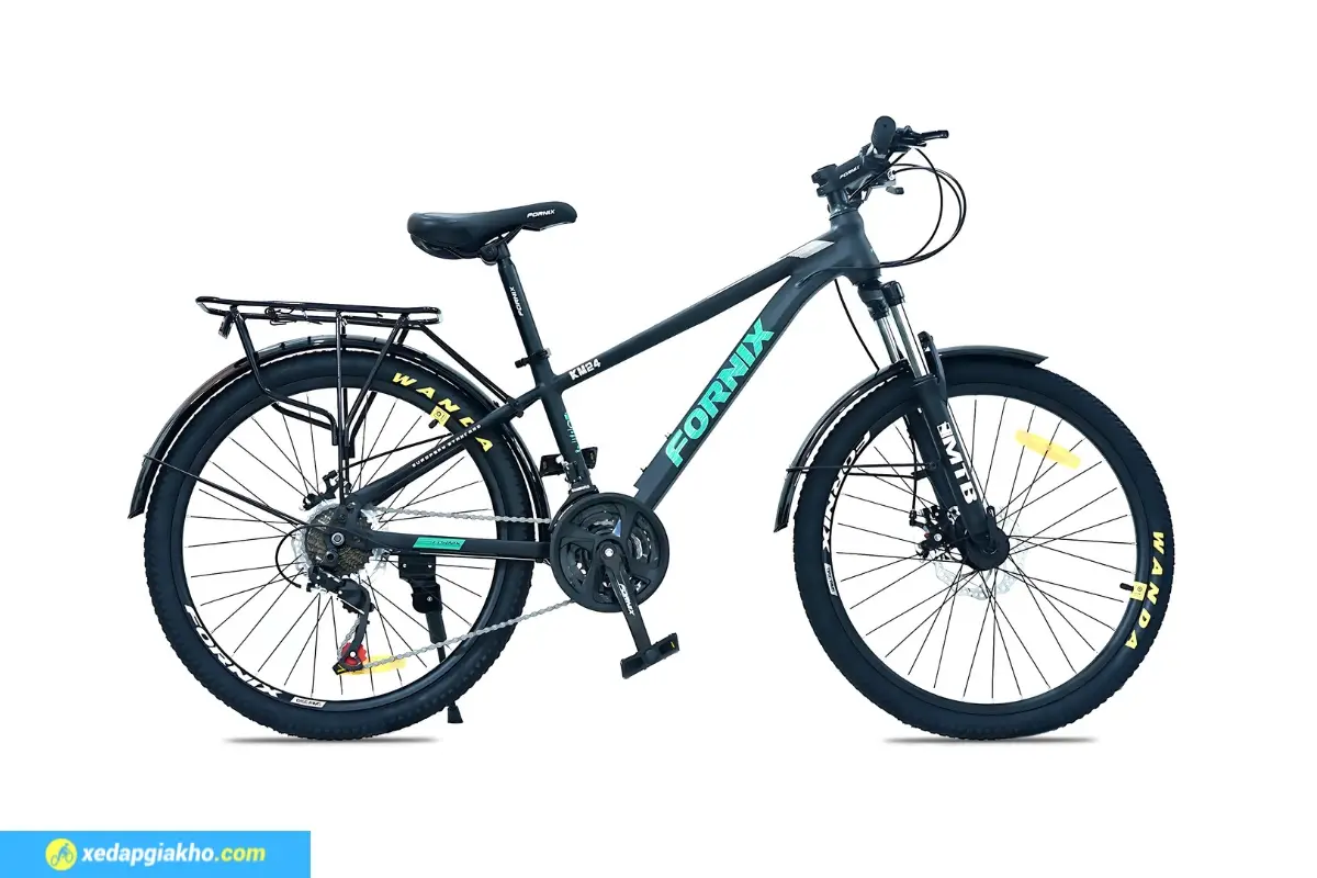 Xe Đạp Địa Hình MTB Fornix KM24 24 inch 4 Xe Đạp Địa Hình Fornix Km24-Đen Xanh Lá