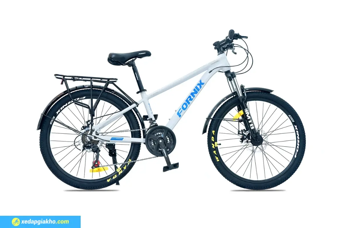 Xe Đạp Địa Hình MTB Fornix KM24 24 inch 3 Xe Đạp Địa Hình Fornix Km24-Trắng