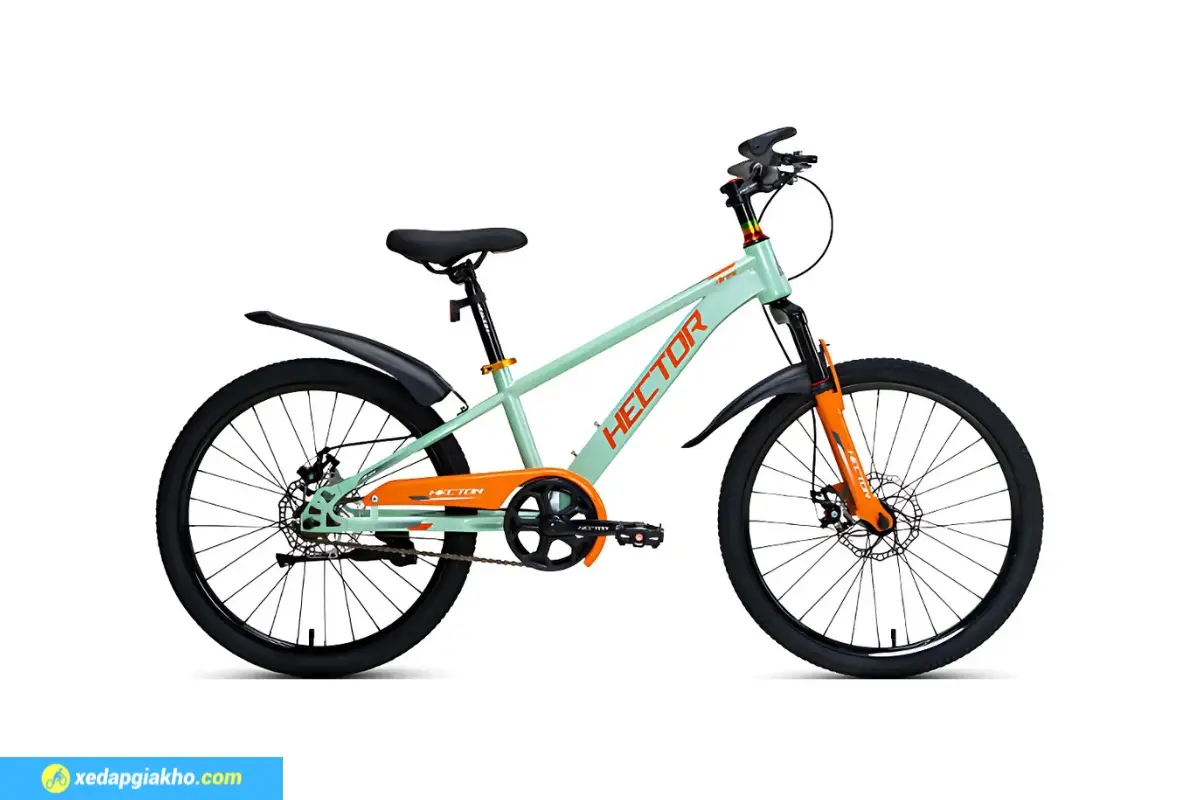 Xe Đạp Địa Hình Trẻ Em Hector Ares 3 22 Inch cam xanh