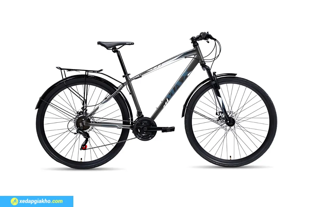 Xe đạp touring Max Bix Star 2 Màu Ghi