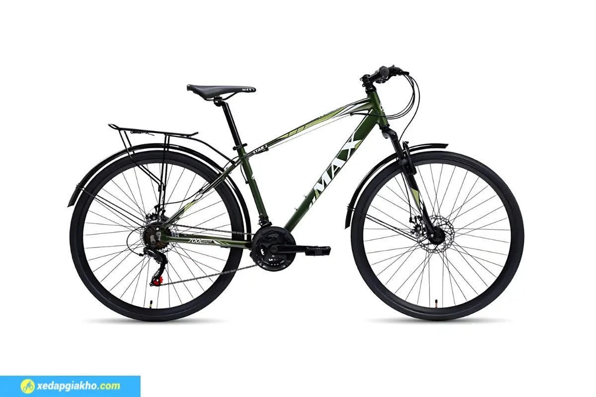 Xe đạp touring Max Bix Star 2 Màu Xanh Lá