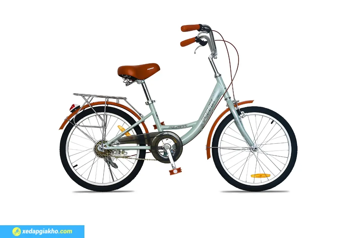 Xe đạp trẻ em bé gái Fornix ALS20 màu ghi