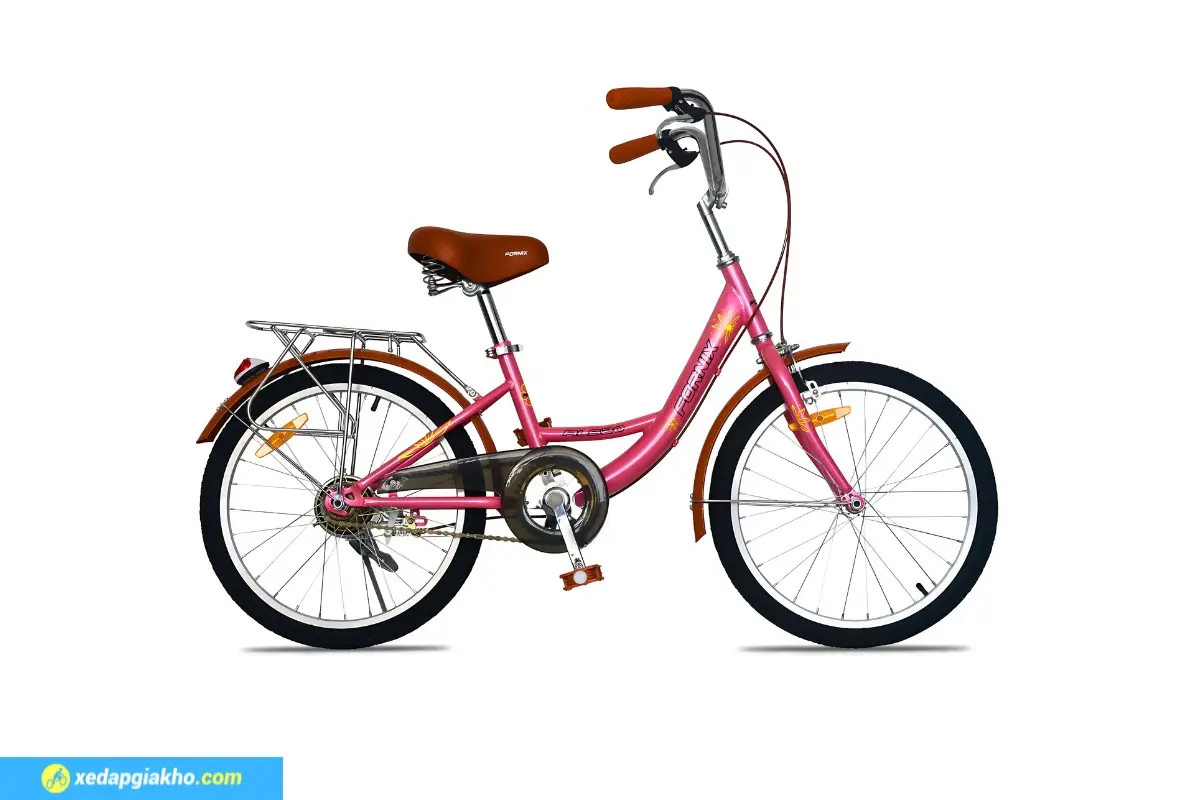 Xe đạp trẻ em bé gái Fornix ALS20 màu hồng