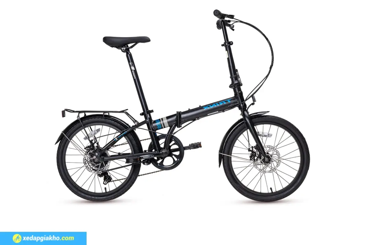 Xe đạp gấp Trinx Life 2.2 20 Inch màu xanh đen