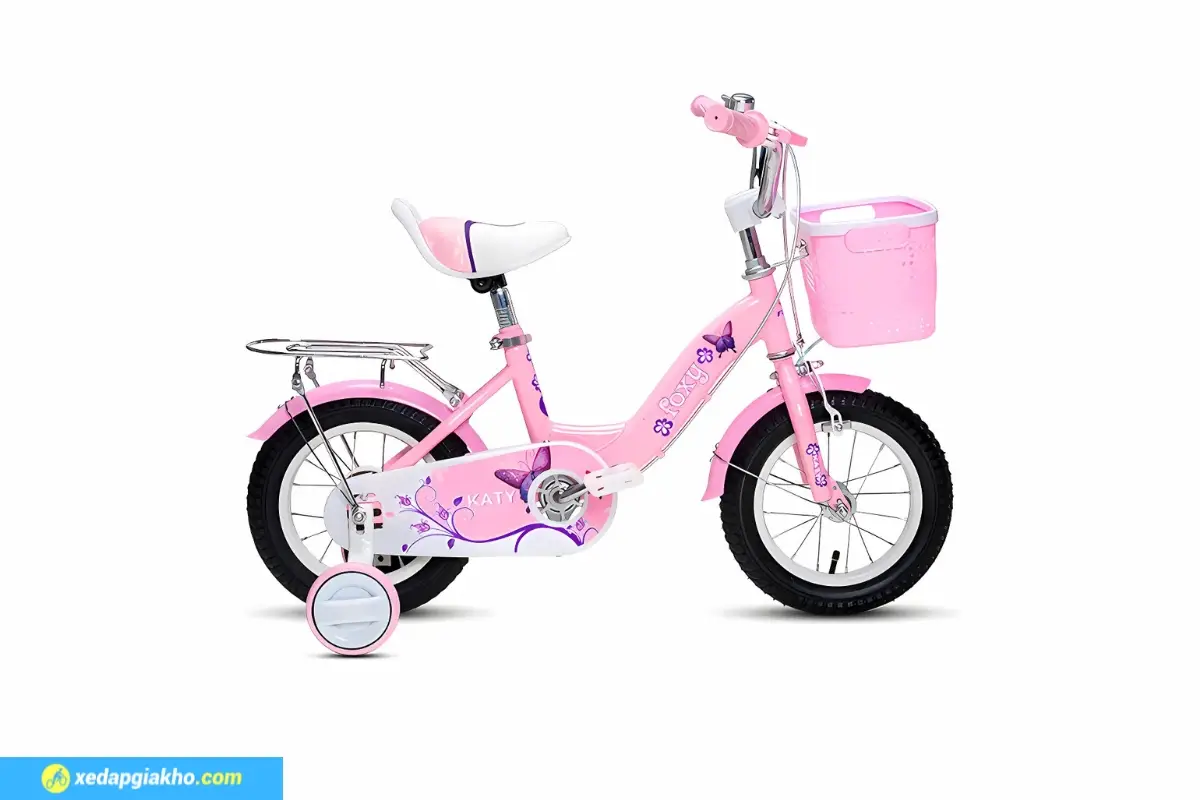 Xe Đạp Trẻ Em Bé Gái Foxy Katy 1 12 Inch màu hồng