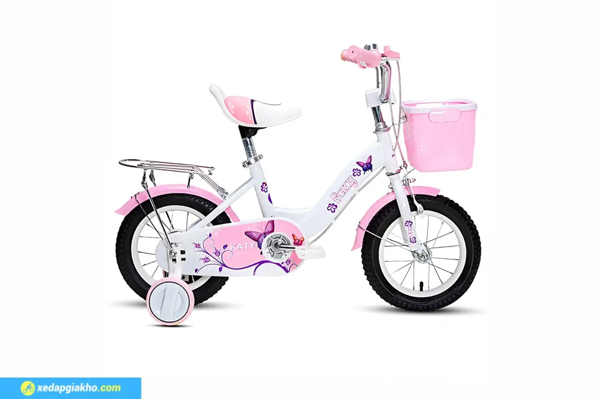 Xe Đạp Trẻ Em Bé Gái Foxy Katy 1 12 Inch màu trắng