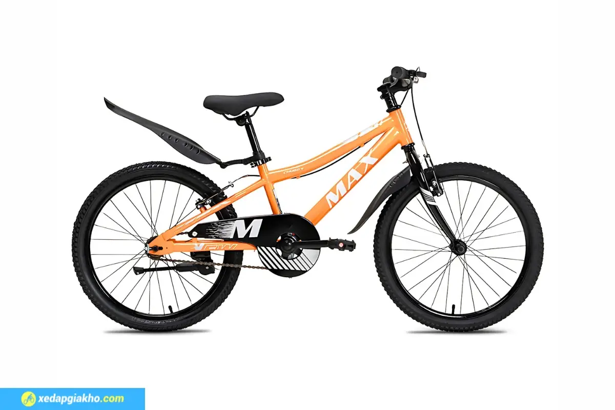 Xe Đạp Trẻ Em Bé Trai Max Bike Chubby 1 20 Inch Màu Cam