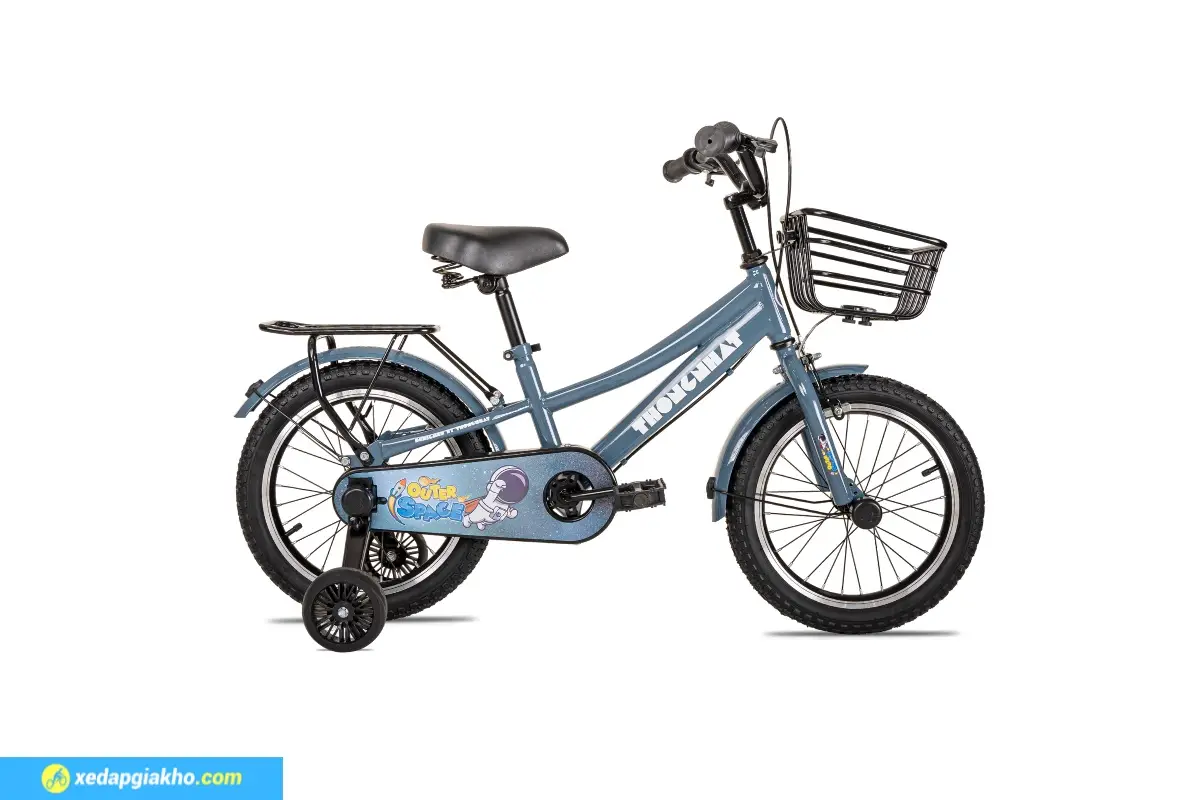 Xe đạp trẻ em bé trai Thống Nhất Space Boy 12 Inch màu xanh.