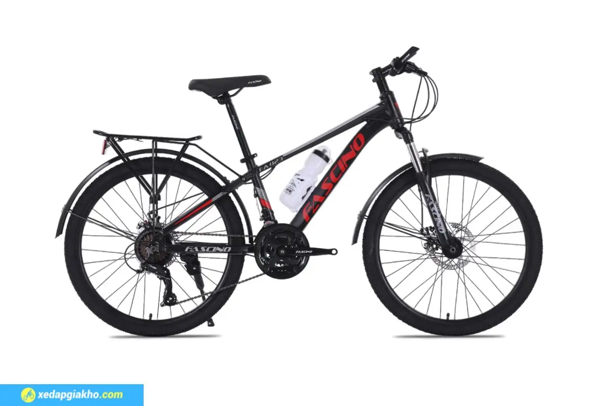 Xe Đạp Địa Hình MTB Fascino 423 24 Inch 3 Xe Đạp Địa Hình MTB Fascino 423 24 Inch Màu Đen Đỏ