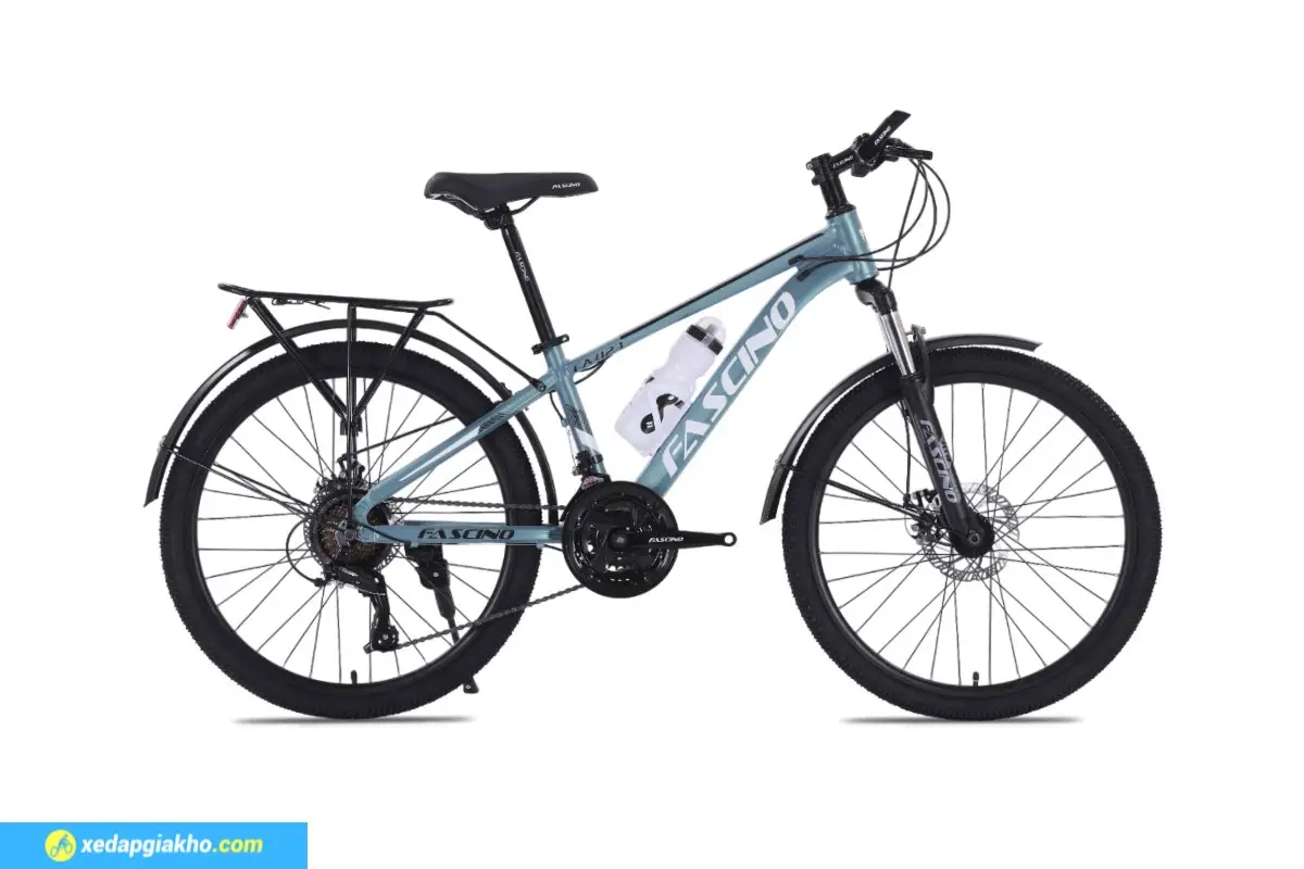 Xe Đạp Địa Hình MTB Fascino 423 24 Inch 6 Xe Đạp Địa Hình MTB Fascino 423 24 Inch Xanh Trắng
