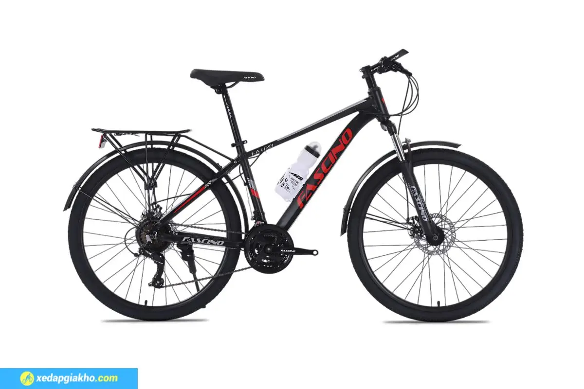Xe Đạp Địa Hình MTB Fascino 428 26 Inch màu Đen Đỏ