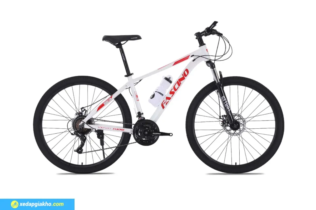 Xe Đạp Địa Hình MTB Fascino 429 27.5 Inch 4 Xe Đạp Địa Hình MTB Fascino 429 27.5 Inch Trắng Đỏ