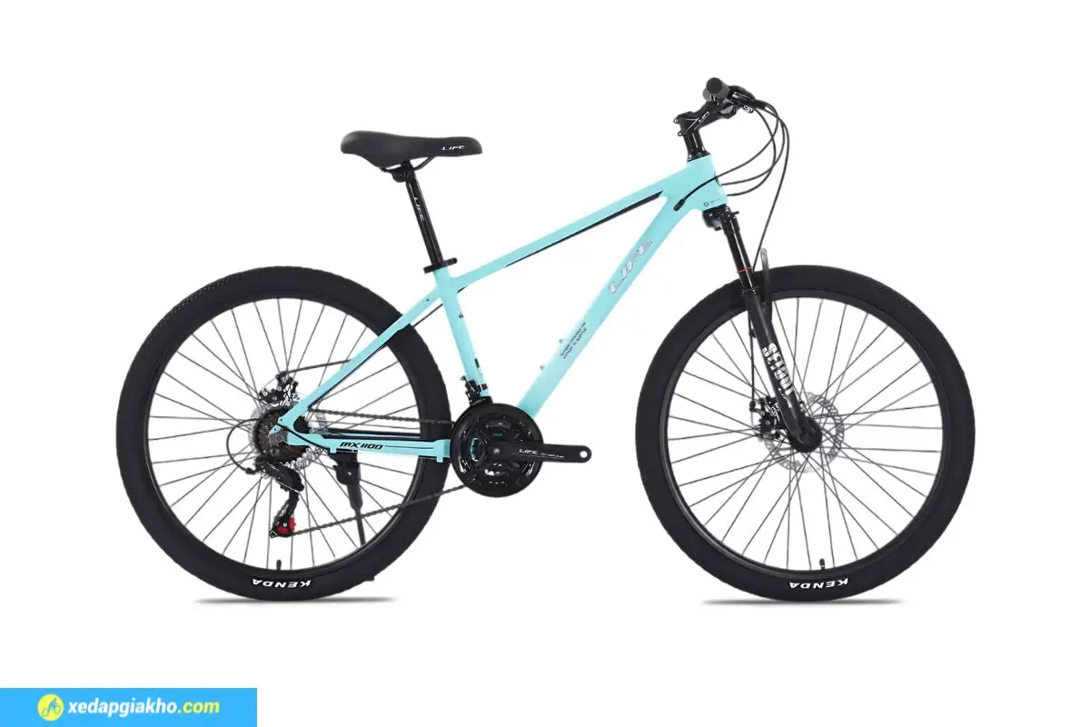 Xe Đạp Địa Hình MTB Life MX1100 26 Inch Xanh Trắng