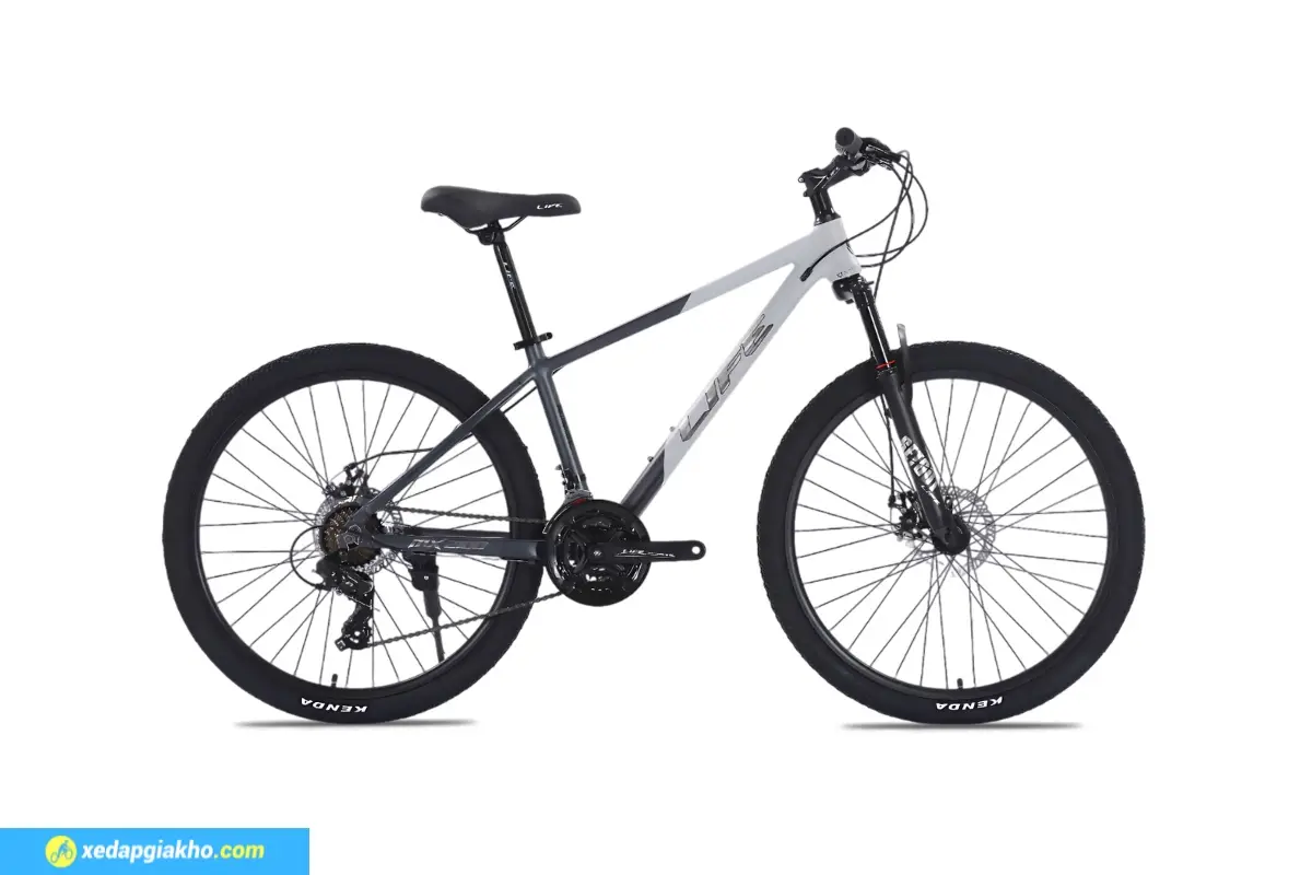 Xe Đạp Địa Hình MTB Life MX2100 26 Inch 4 Xe Đạp Địa Hình MTB Life MX2100 26 Inch Đen Ghi Sứ