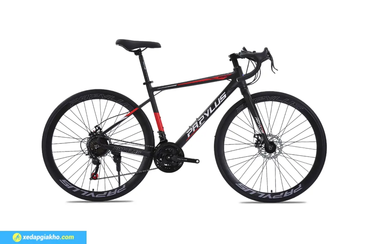 Xe Đạp Đua Papylus PR600 Màu Đen Đỏ
