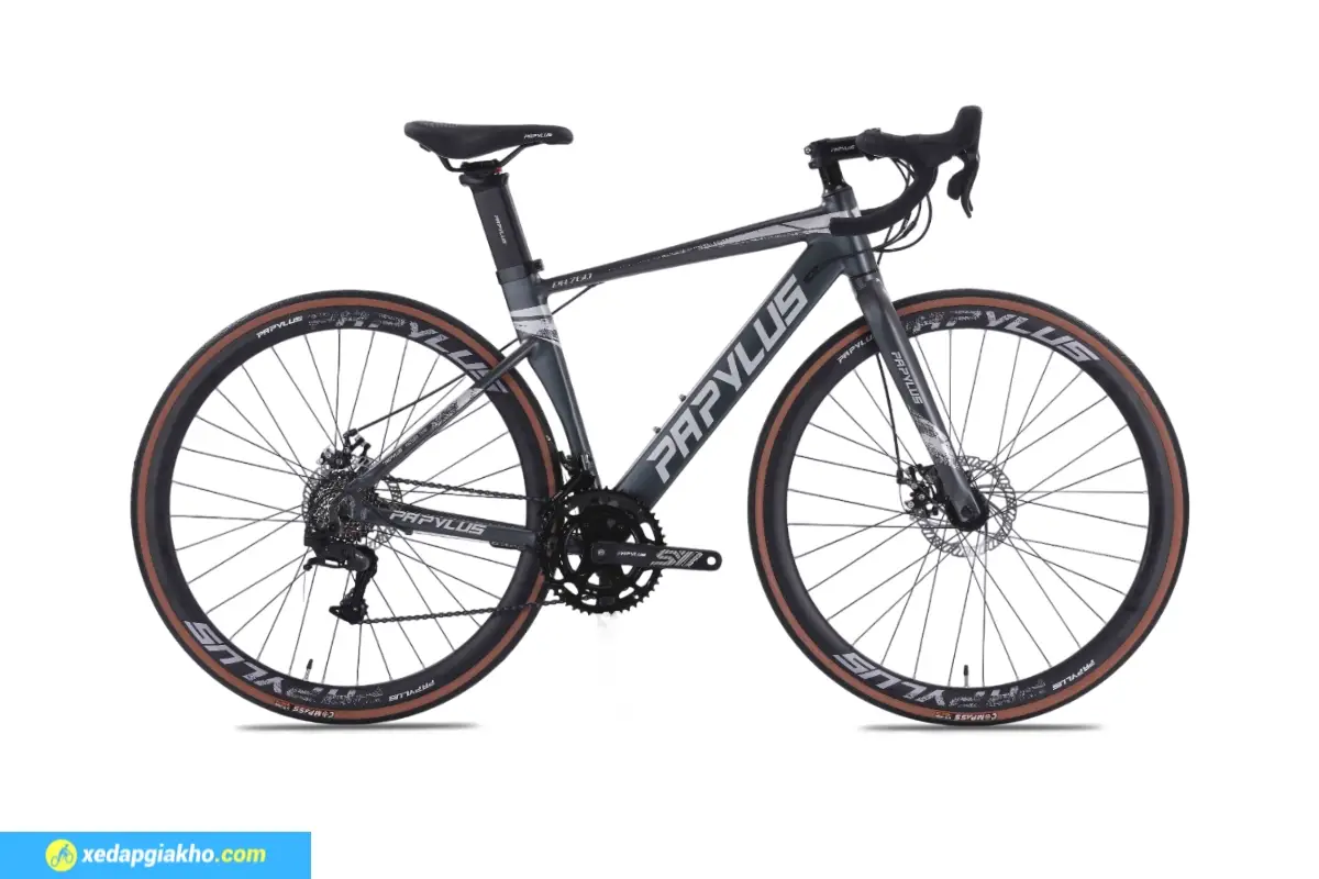 Xe Đạp Đua Papyplus PR760 Màu Đen Ghi