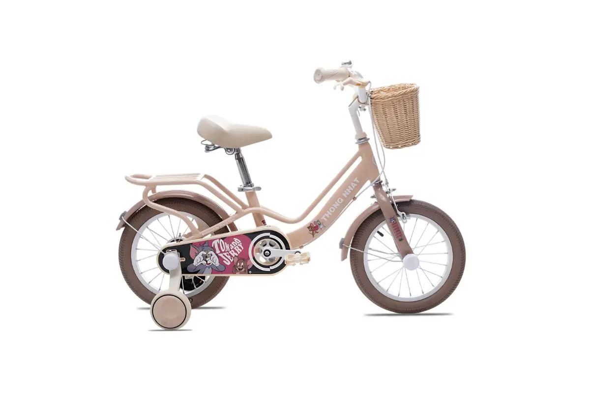 Xe Đạp Trẻ Em Bé Gái Thống Nhất Tom And Jerry 14 inch