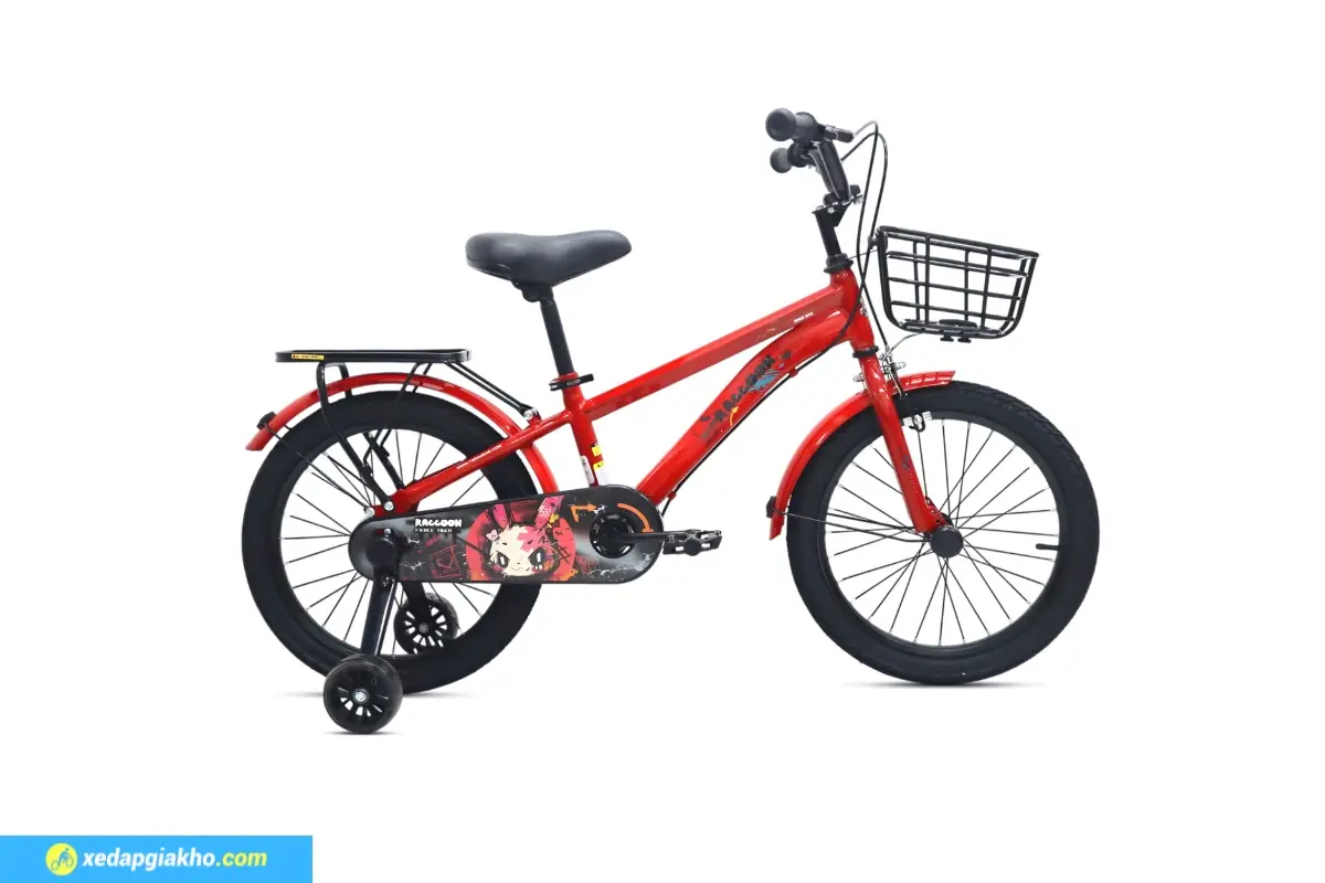 Xe đạp Raccoon Mason 18 inch màu đỏ