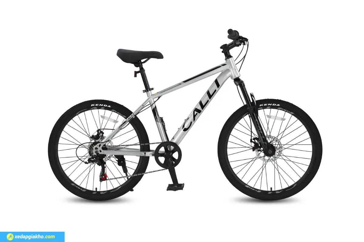 Xe Đạp Địa Hình MTB Calli M340 24 Inch Màu Bạc
